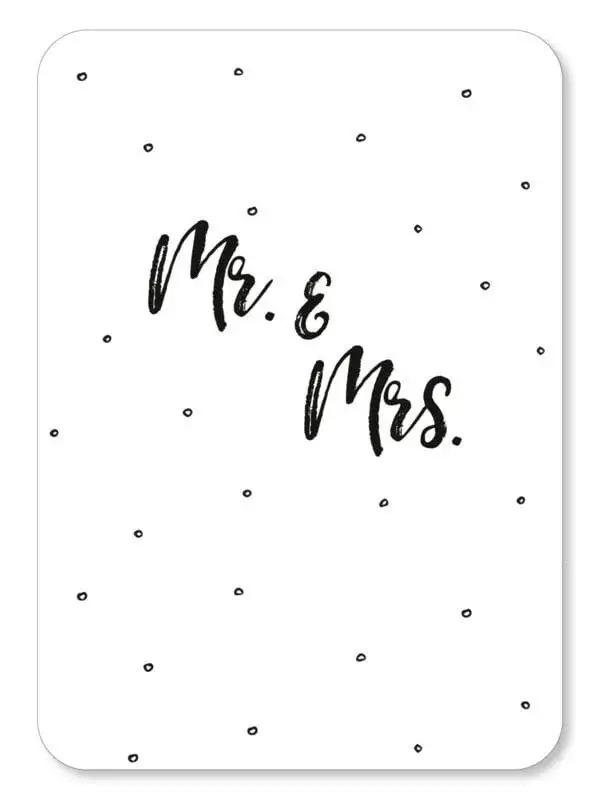 Kaart Mr & Mrs