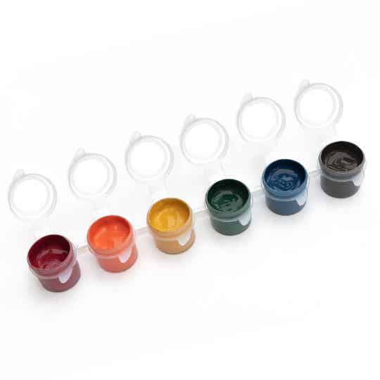 Verfstrip DecoArt Americana Natuur 6 x 5 ml