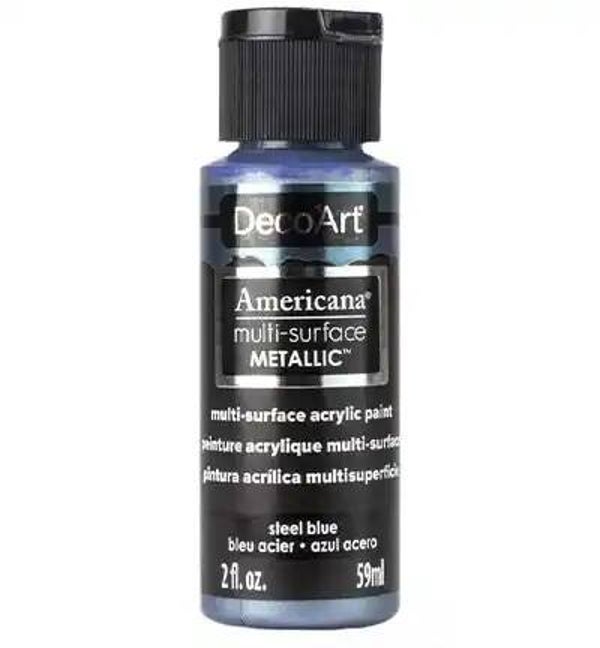 DecoArt Americana Metallic Steel Blue