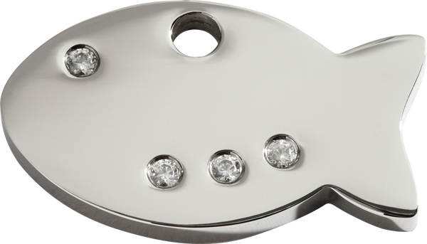 Red Dingo Penning: 'Diamant' - Swarovski zirconia - RVS - Visje