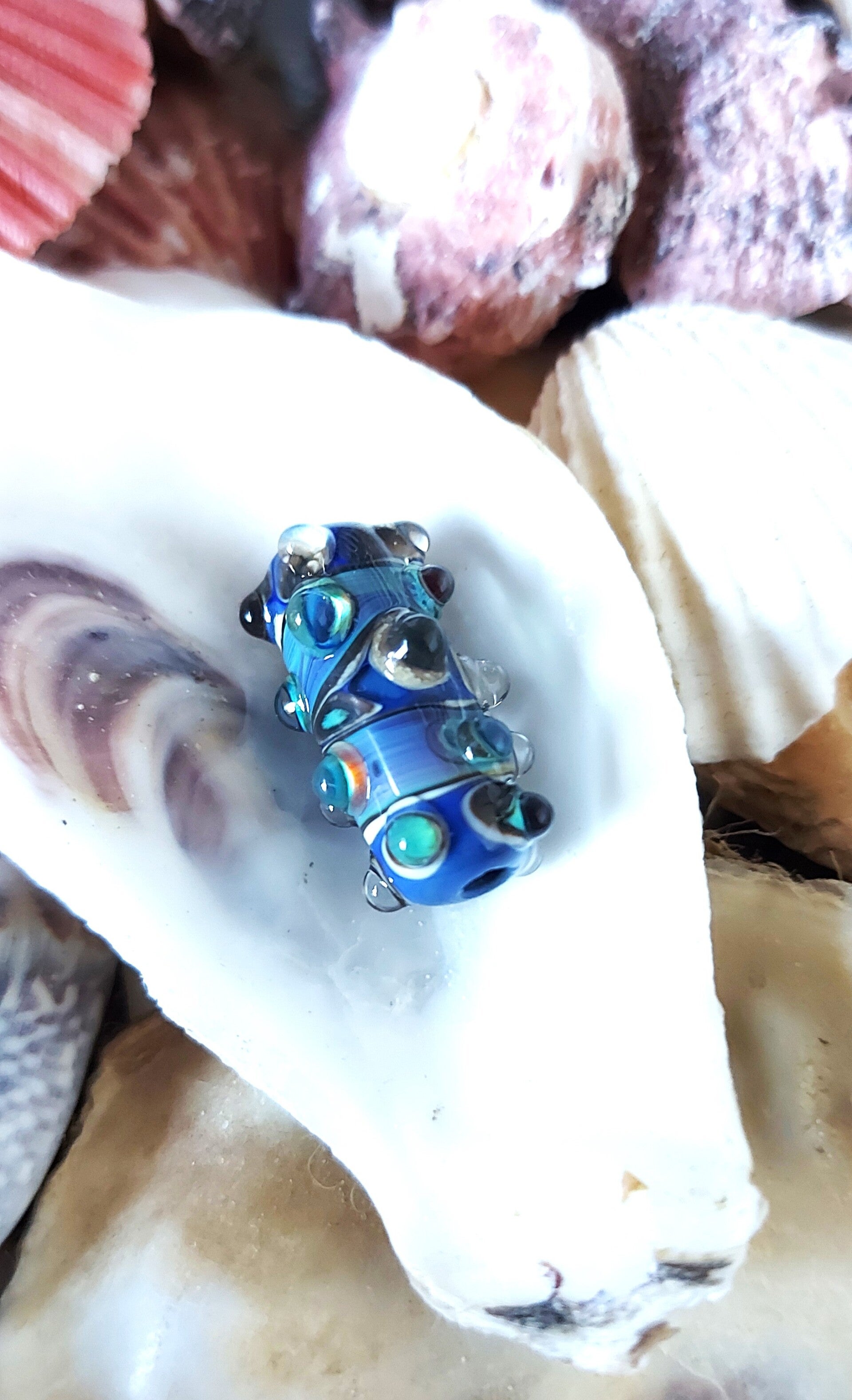 Handvervaardigde glaskralen, handmade, lampwork, unieke glazen sieraden, DIY, 