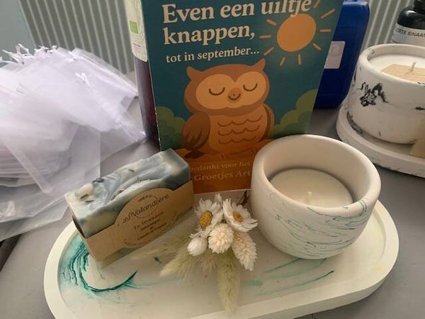 Geschenkpakketje bedankt Juf