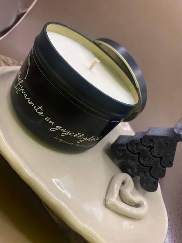 Sfeerschaal keramiek + kaars 200ml