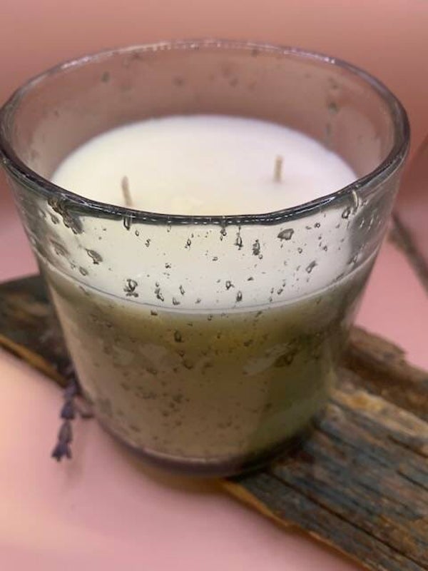 Kaars in Bubbel windlicht