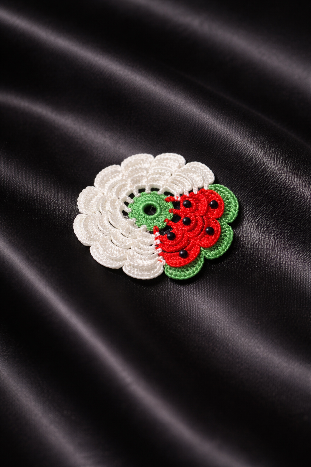 Gehaakte Srebrenica - Palestina bloem