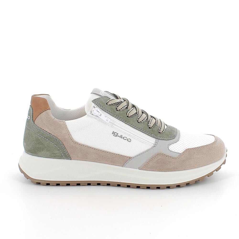 Igi & co. Sneakers da uomo beige con zip