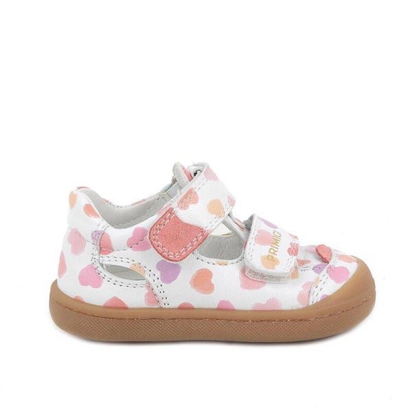 Primigi Sandali da bambina bianco e rosa con strap