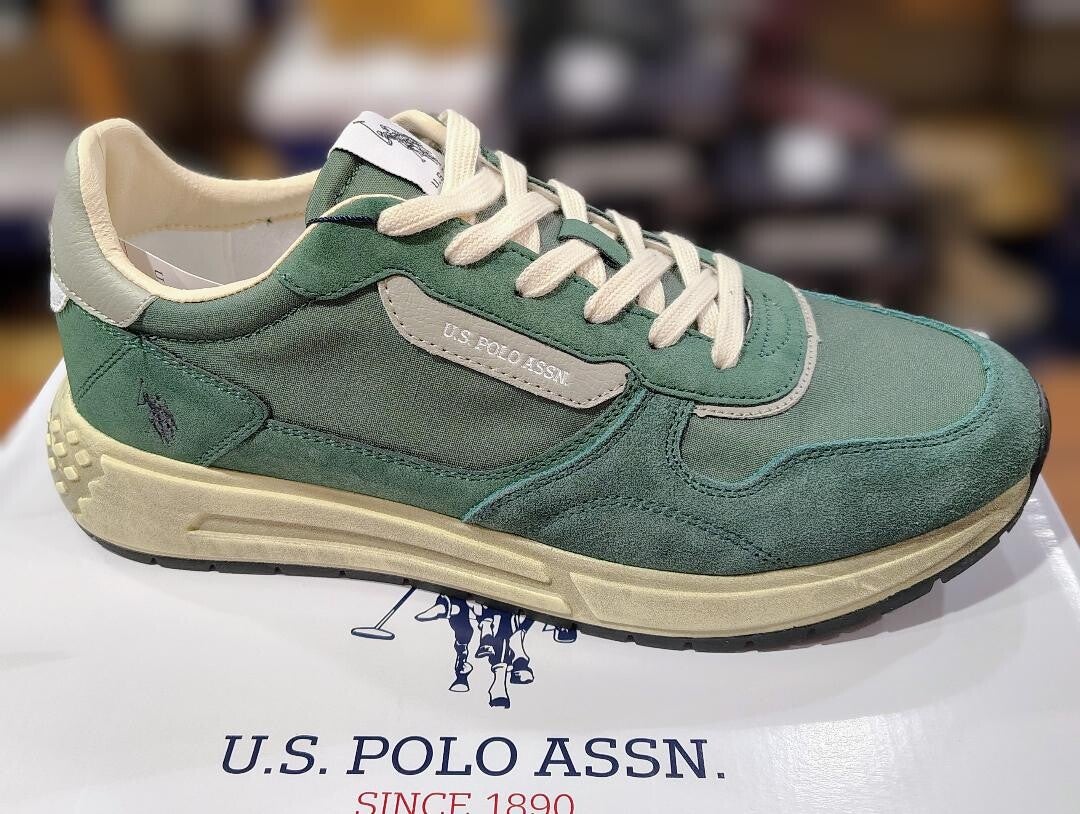 Us Polo Assn. Seneka Sneaker uomo Green 8055197831755