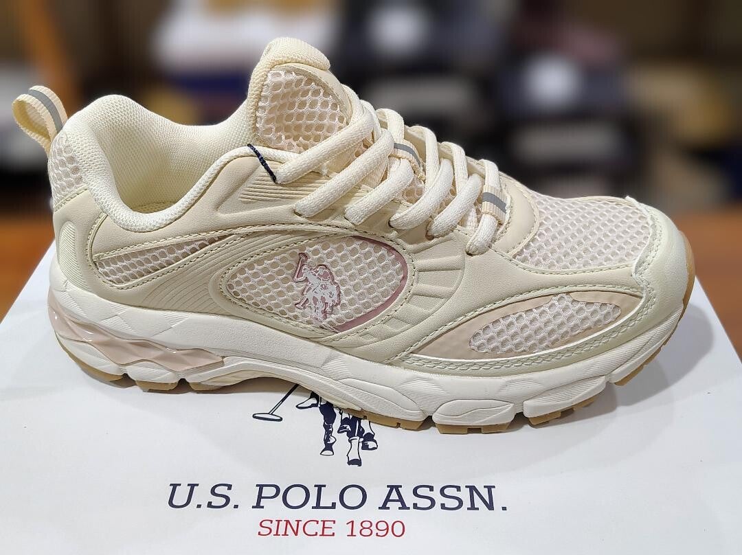 Us Polo Assn. Swift Sneaker donna beige/rose 8055197826850