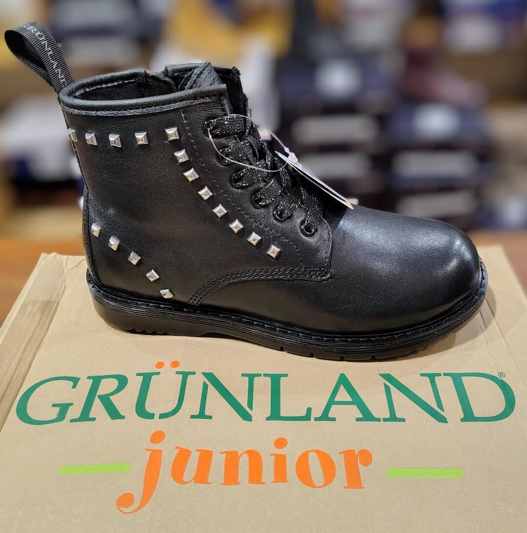 Grunland Jr. Anfibio in pelle nero 8058483621580
