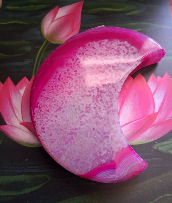Pink Agate Moon #1