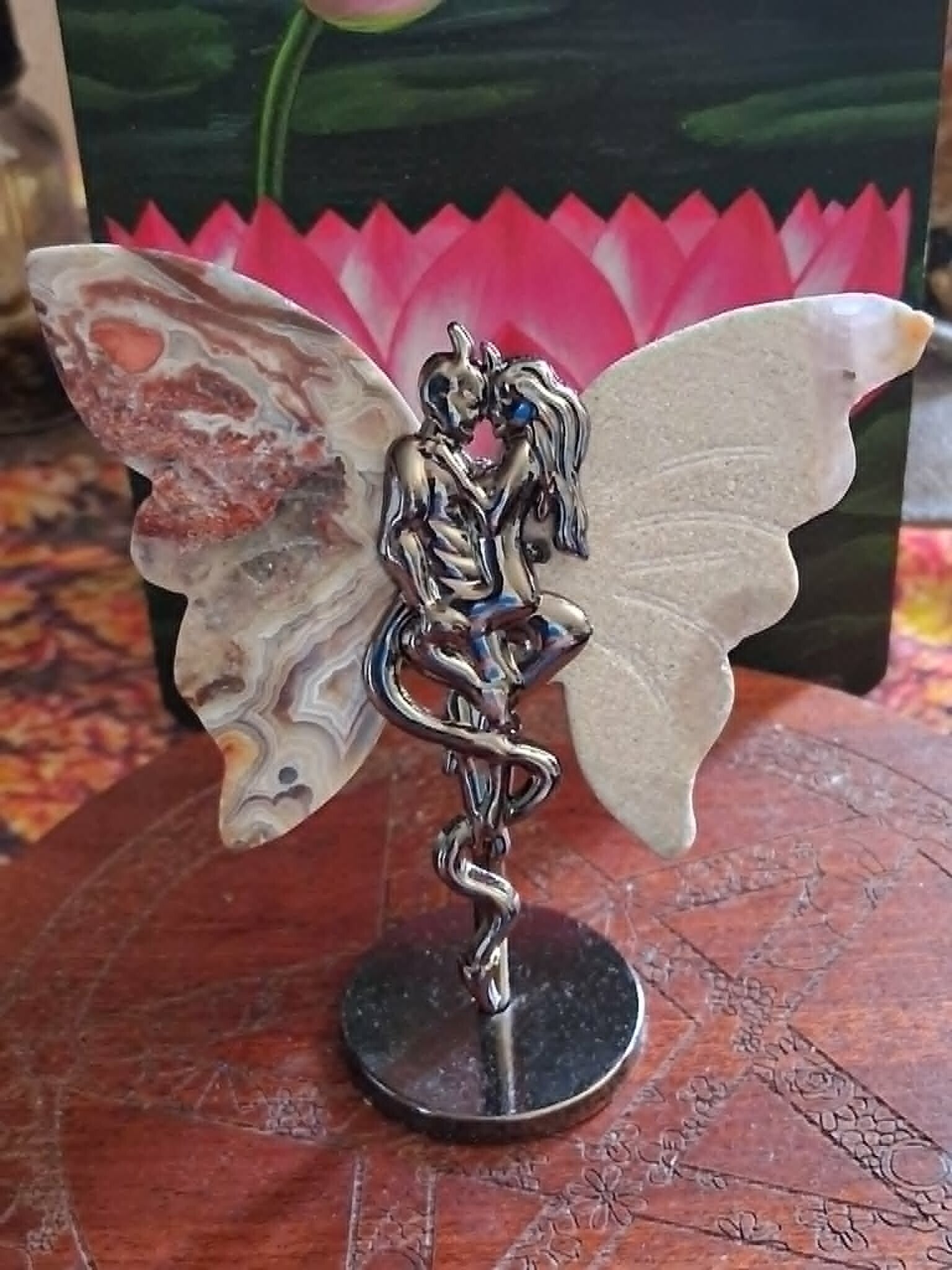 Forbidden Lovers Agate Carving