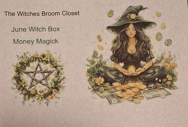 The Witches Broom Closet Mystery Witch Box JUNE 2026 Pre-order Themed (Money Magick)