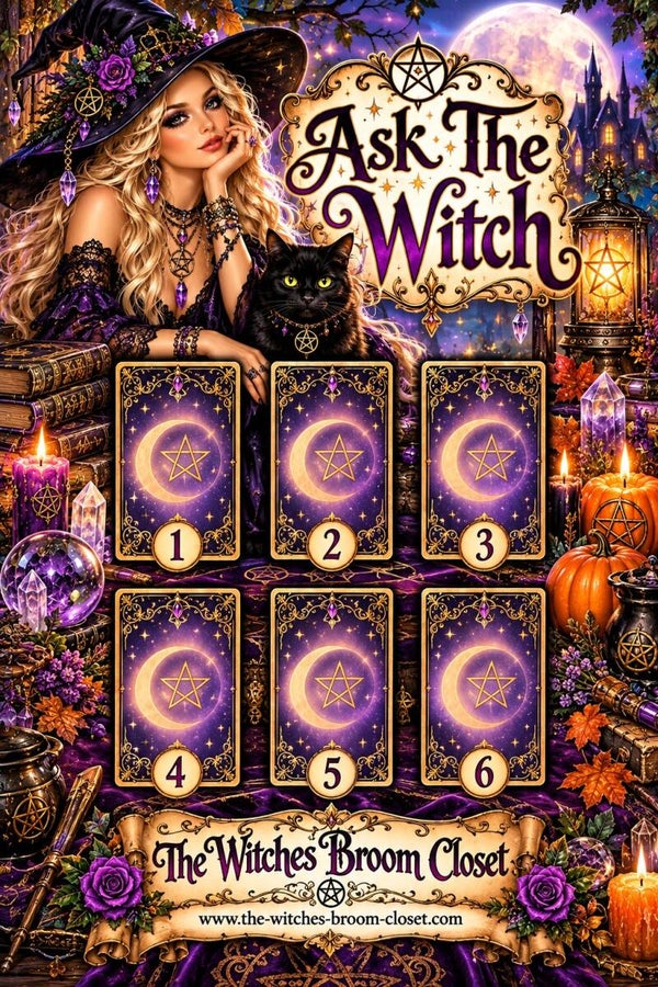 Ask The Witch Tarot Spread 6 card spread (Pre-order) Readings begin Nov 1st shipped out USPS