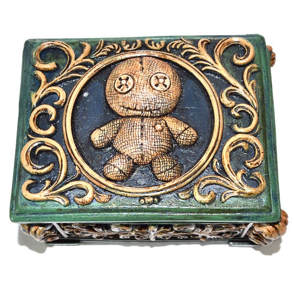 3 3/4"x 4 1/2" x 3" Voodoo Doll box