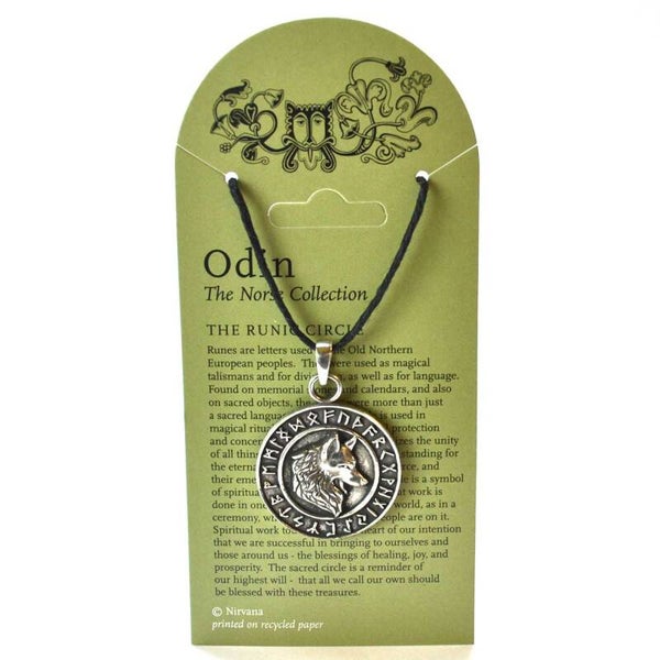 Runic Circle pewter Necklace