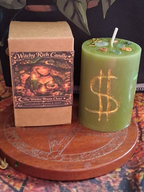 Witchy Rich Money Sigil Candle