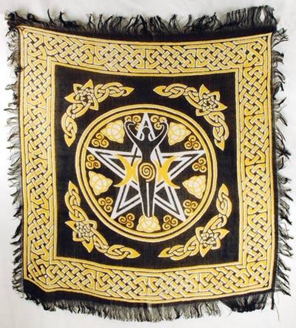 Altar cloth Pentagram Goddess