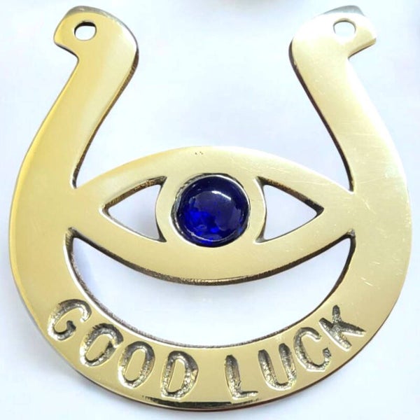 Evil Eye horseshoe