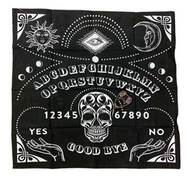 Altar Cloth Ouija, Black mat