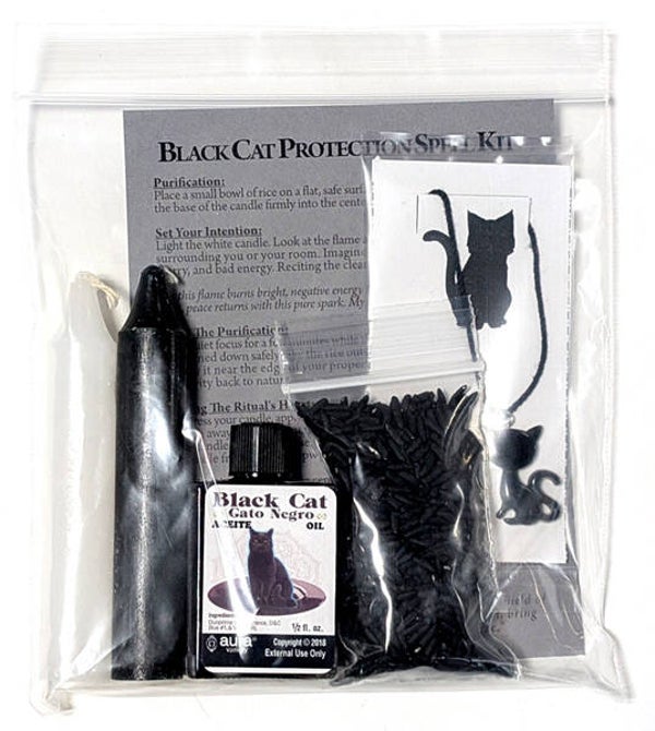 Black Cat Protection spell kit