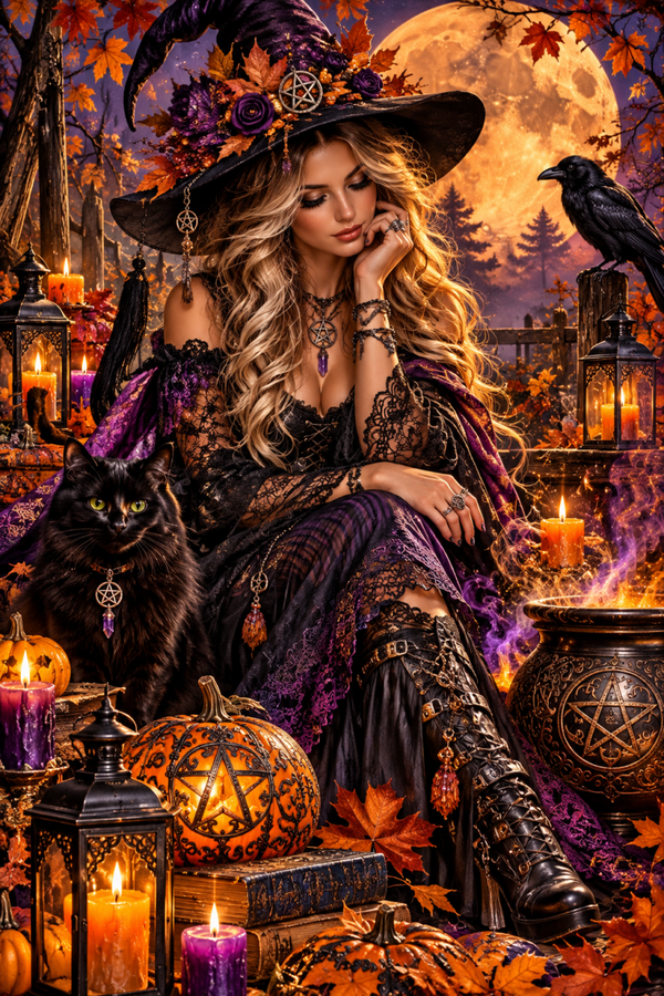 Samhain Witch Digital Download Photo