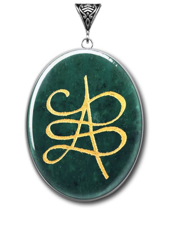 Zibu on Green Jade for Prosperity (Pendant Only)