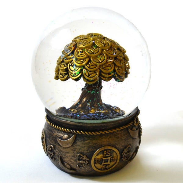 5" Money Tree Water Globe