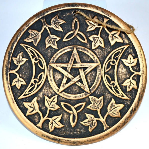 7 3/4" Triple Moon wall plaque