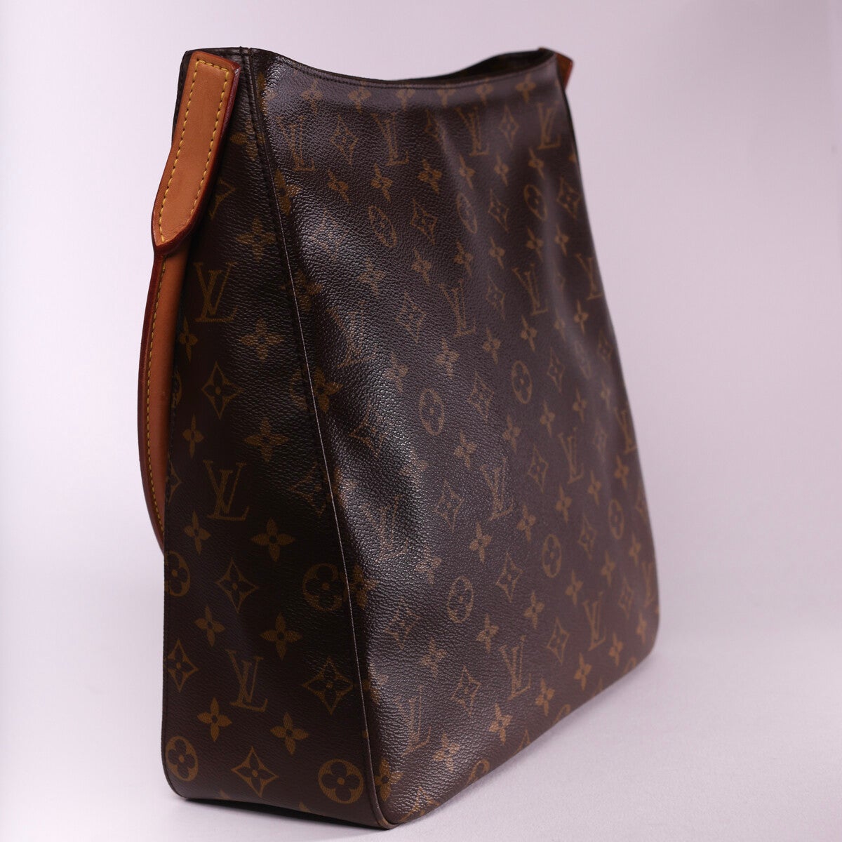 LOUIS VUITTON Looping MM Shoulder Bag Monogram Leather
