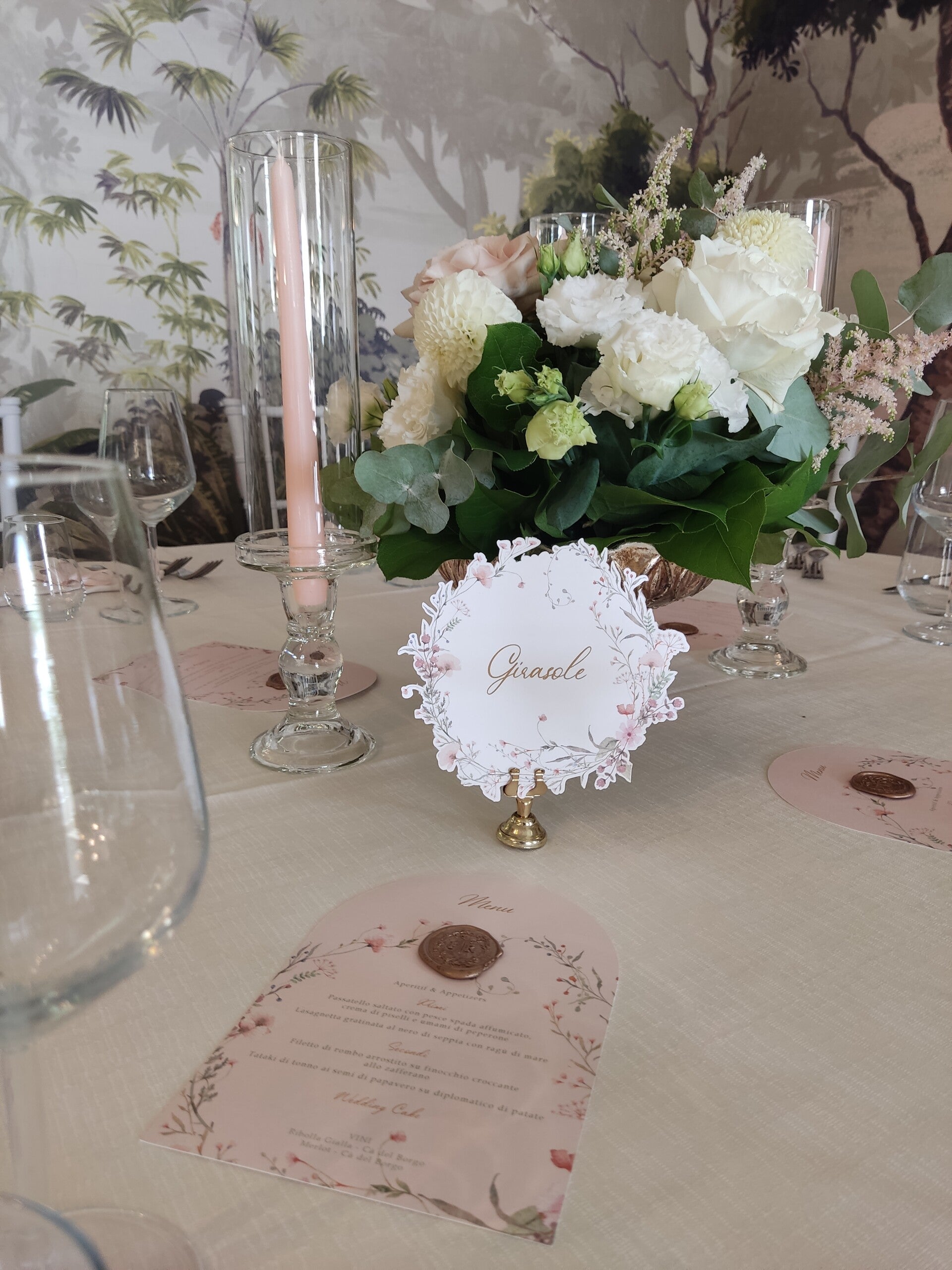 allestimento tavoli matrimonio