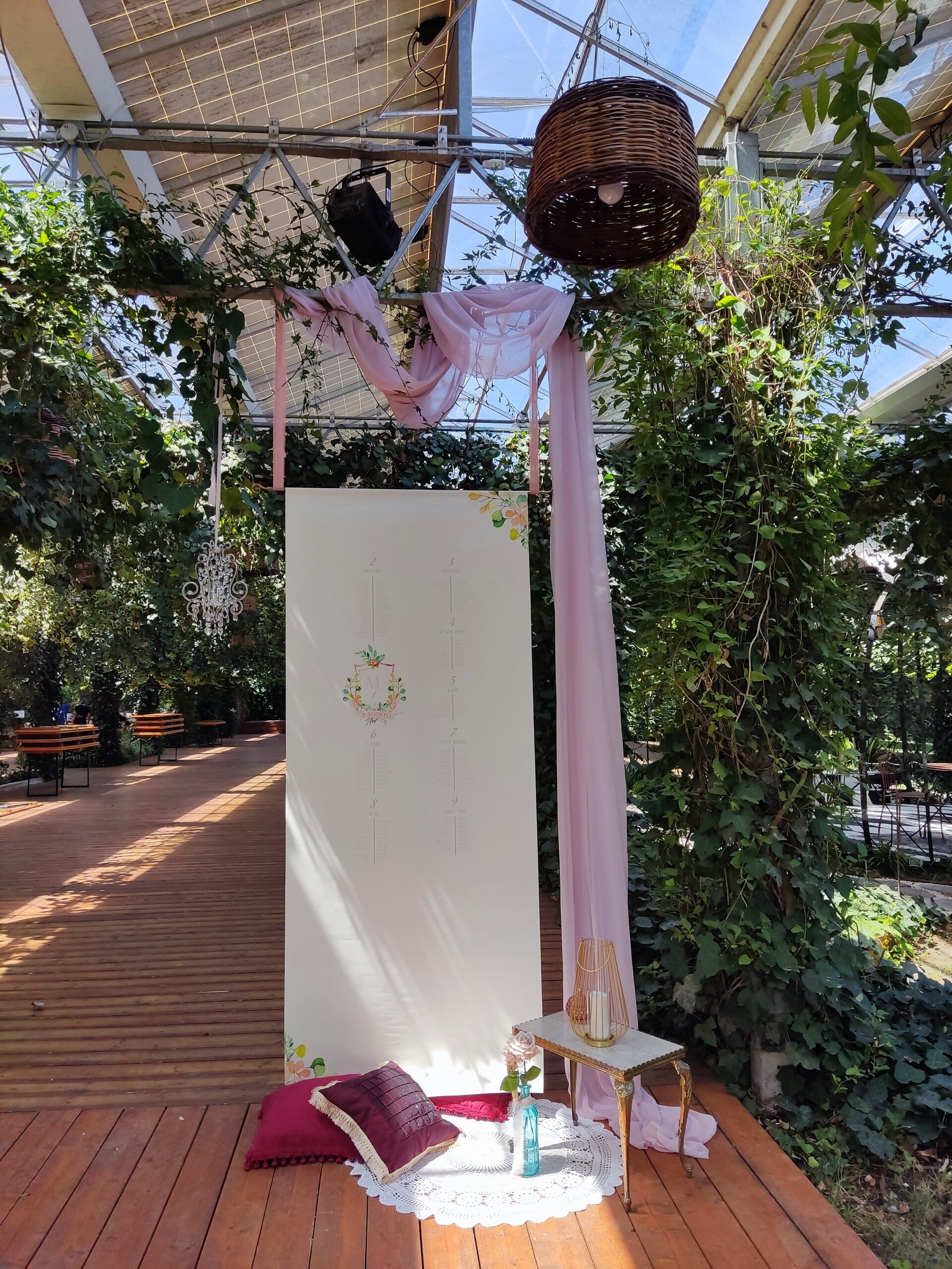 tableau de mariage tela stampata