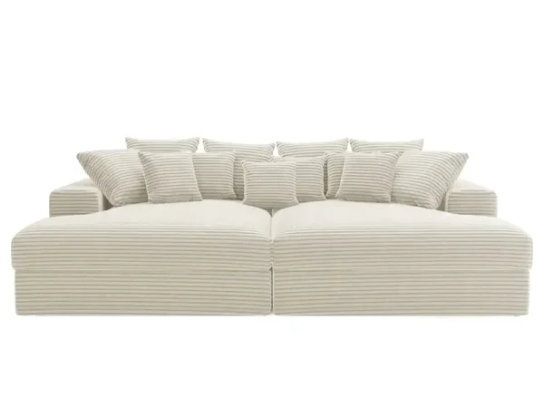 Canapé en velours côtelé doux OPERA