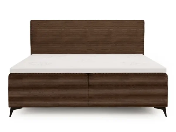 Lit complet lit Boxspring avec sommier matelas et surmatelas - ELSA