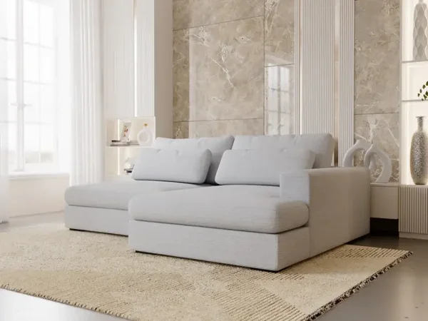 Canapé d'angle convertible grande méridienne MONTPARNASSE