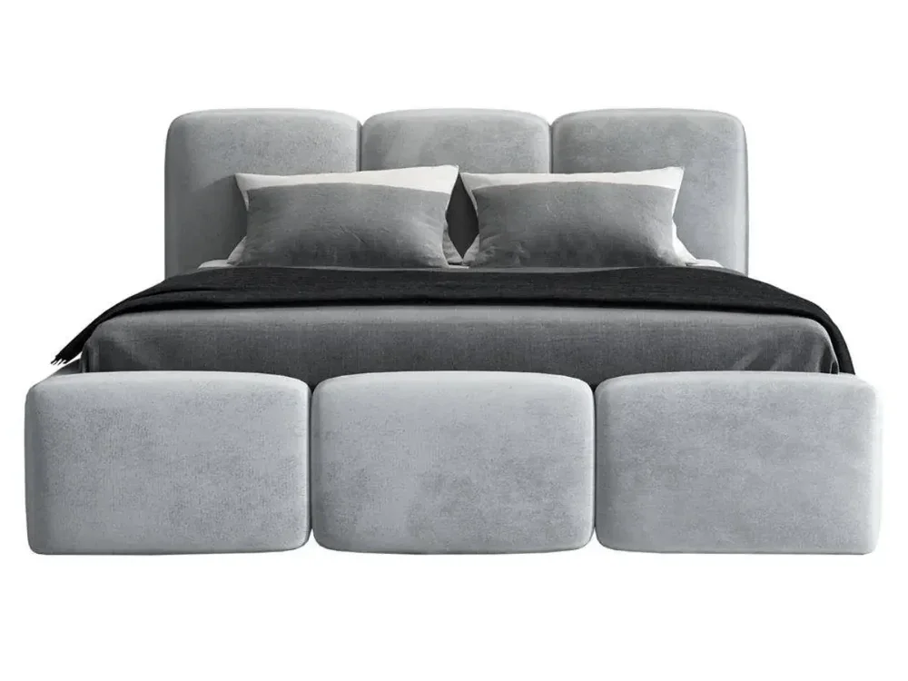 Lit rembourré avec coffre de rangement - SOPHIE