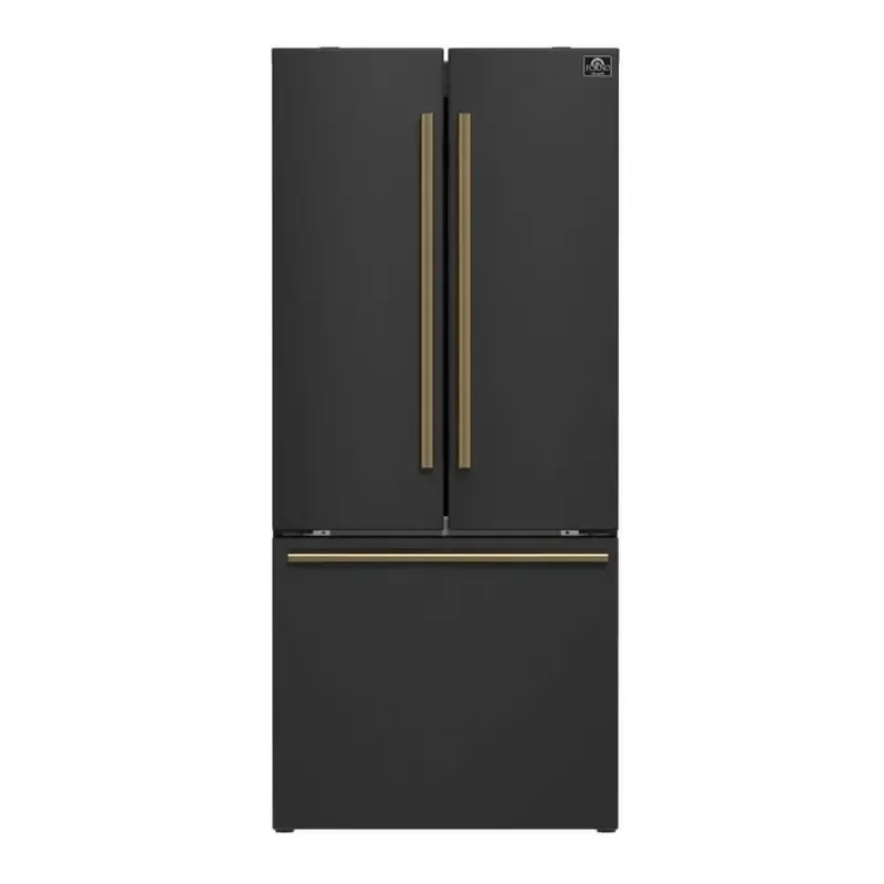 FORNO Réfrigérateur 17,5 pi3 30 po Noir Portes