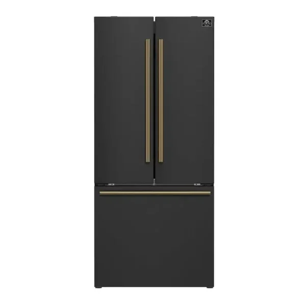 FORNO Réfrigérateur 17,5 pi3 30 po Noir Portes