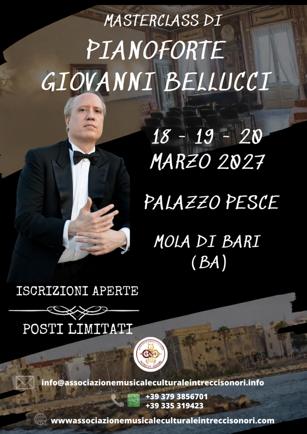 ISCRIZIONE MASTERCLASS GIOVANNI BELLUCCI