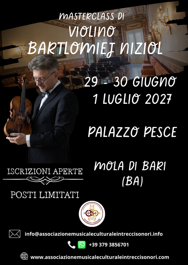 ISCRIZIONE MASTERCLASS BARTLOMIEJ NIZIOL