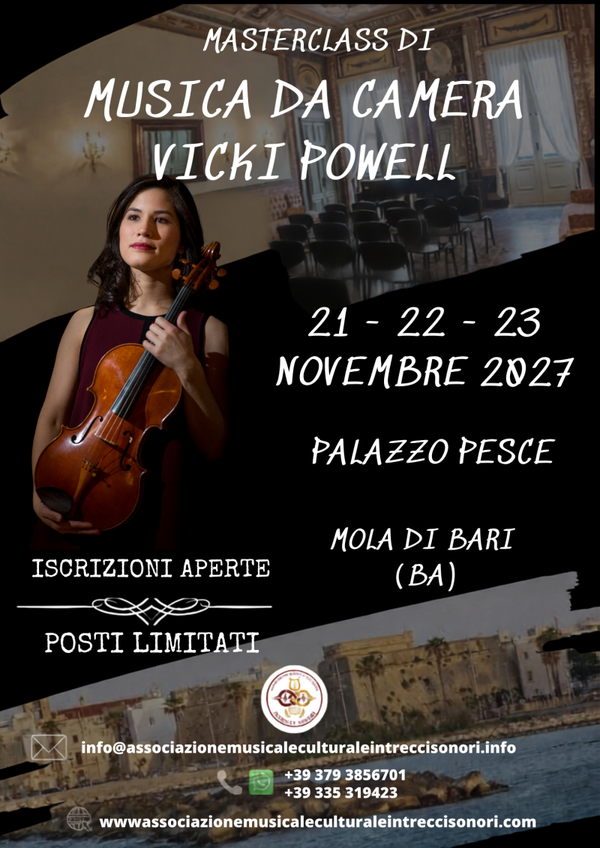 ISCRIZIONE MASTERCLASS VICKI POWELL