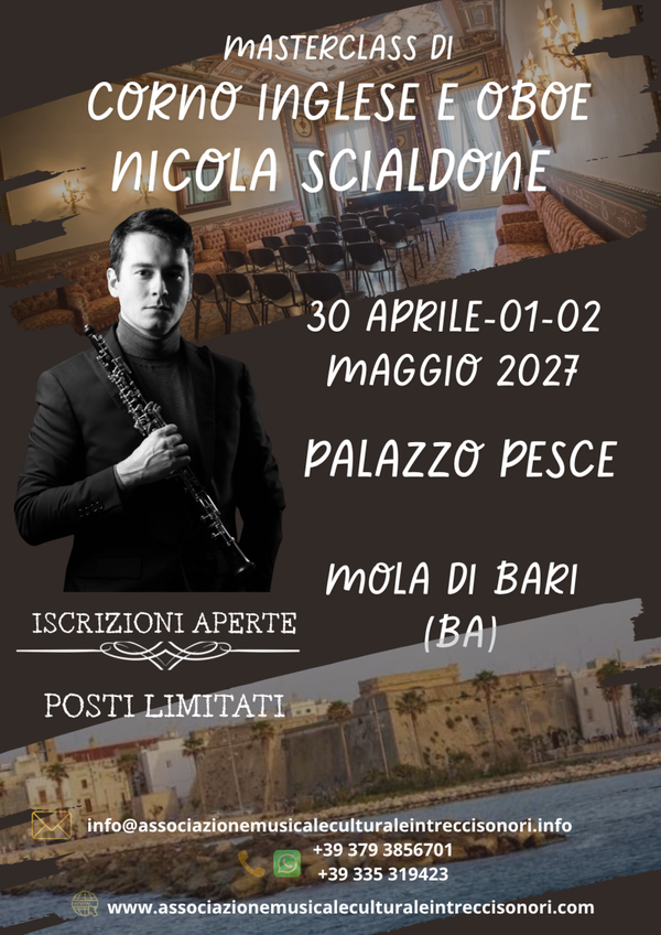 ISCRIZIONE MASTERCLASS NICOLA SCIALDONE