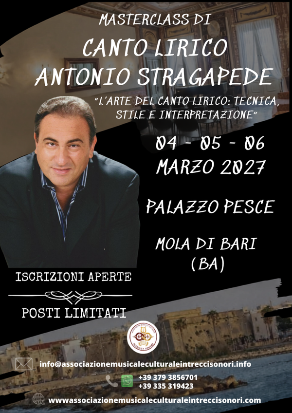 ISCRIZIONE MASTERCLASS ANTONIO STRAGAPEDE