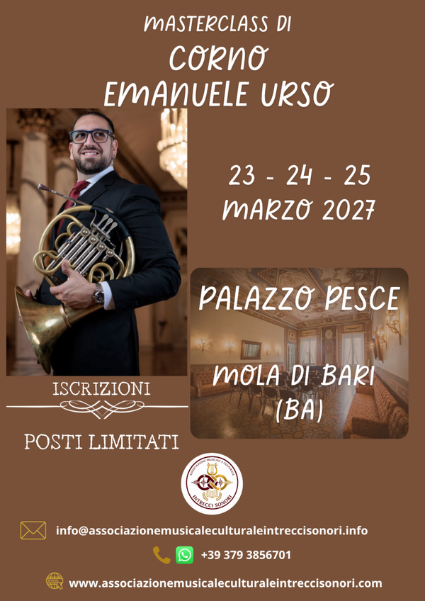 ISCRIZIONE MASTERCLASS EMANUELE URSO