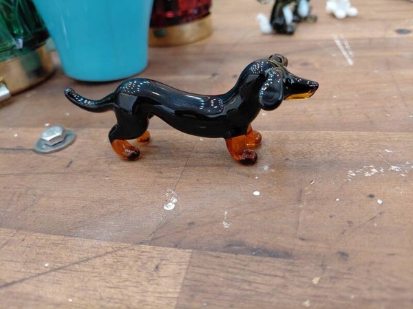Dackel Glasfigur