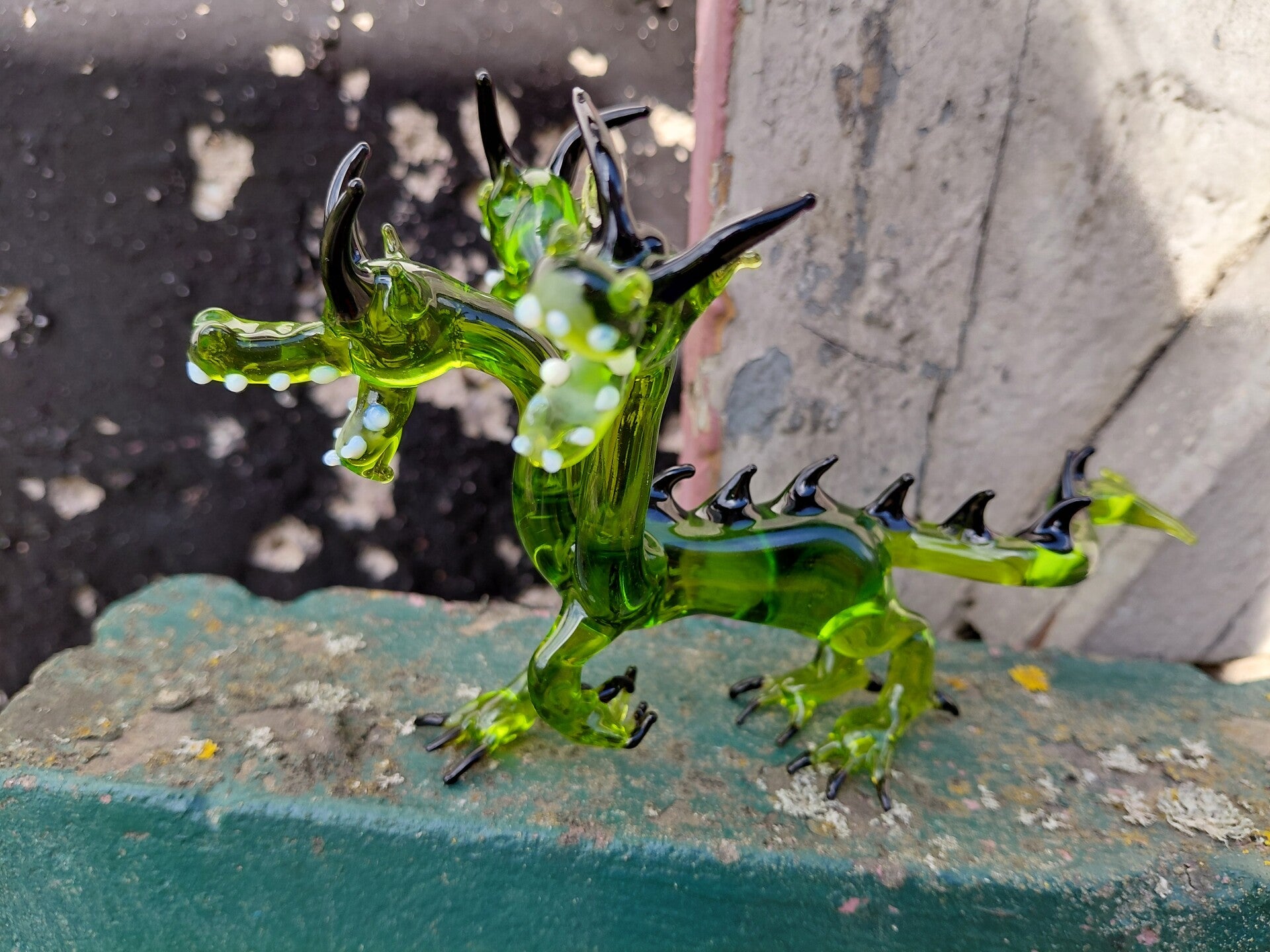 Drache Glasfigur