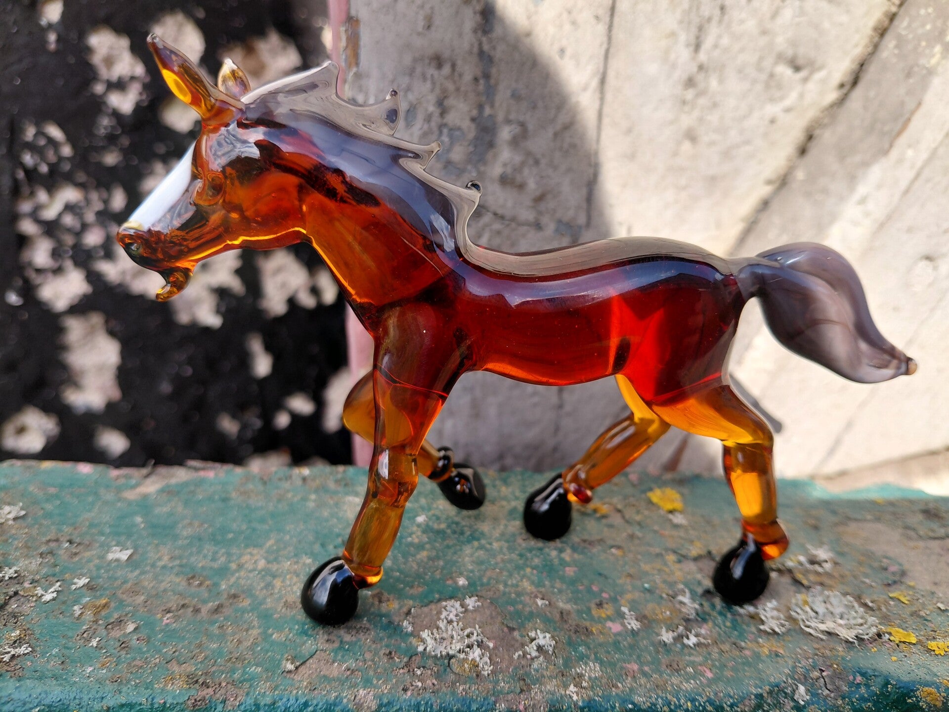 Pferd Glasfigur