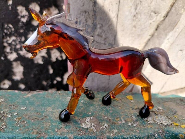 Pferd Glasfigur