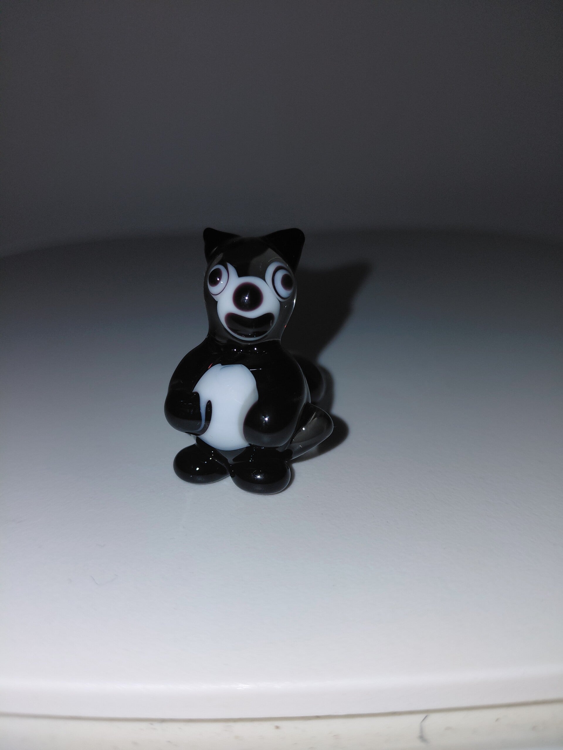 Waschbär Glasfigur