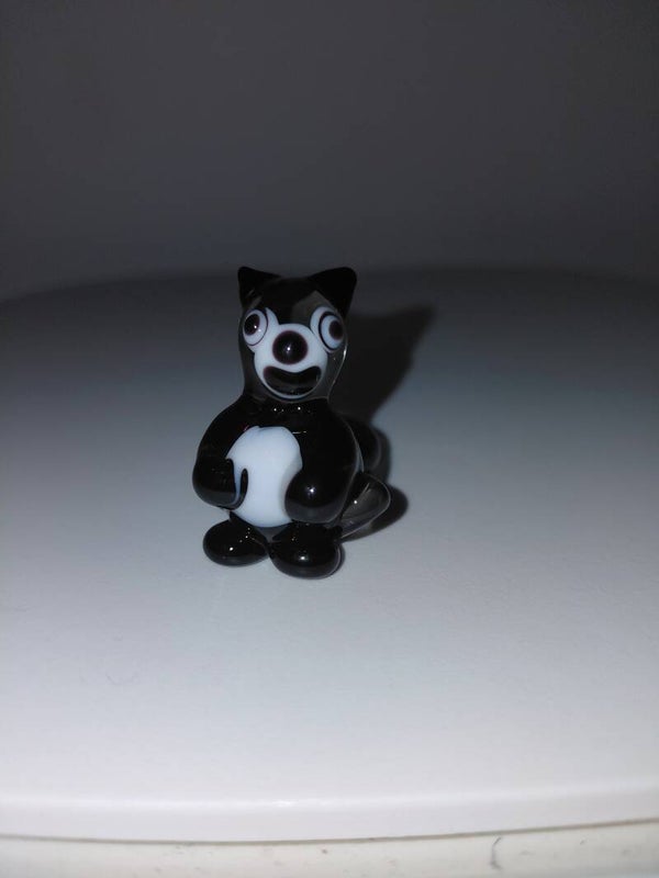 Waschbär Glasfigur